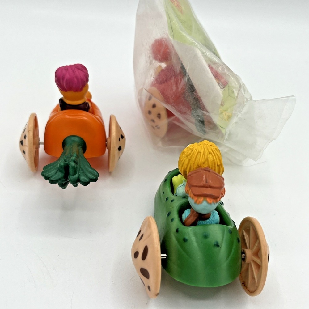 McDonald's‎ Vintage Happy Meal Fraggle Rock Toy Cars 1988 Set Of 3 Vegetables - Picture 3 of 8
